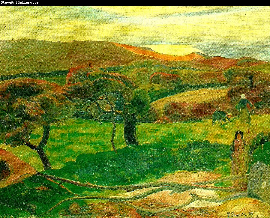 Paul Gauguin landskap fran bretagne